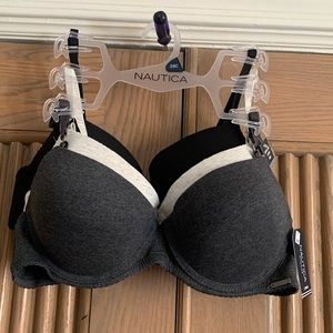 Nautica soft  push up bras.